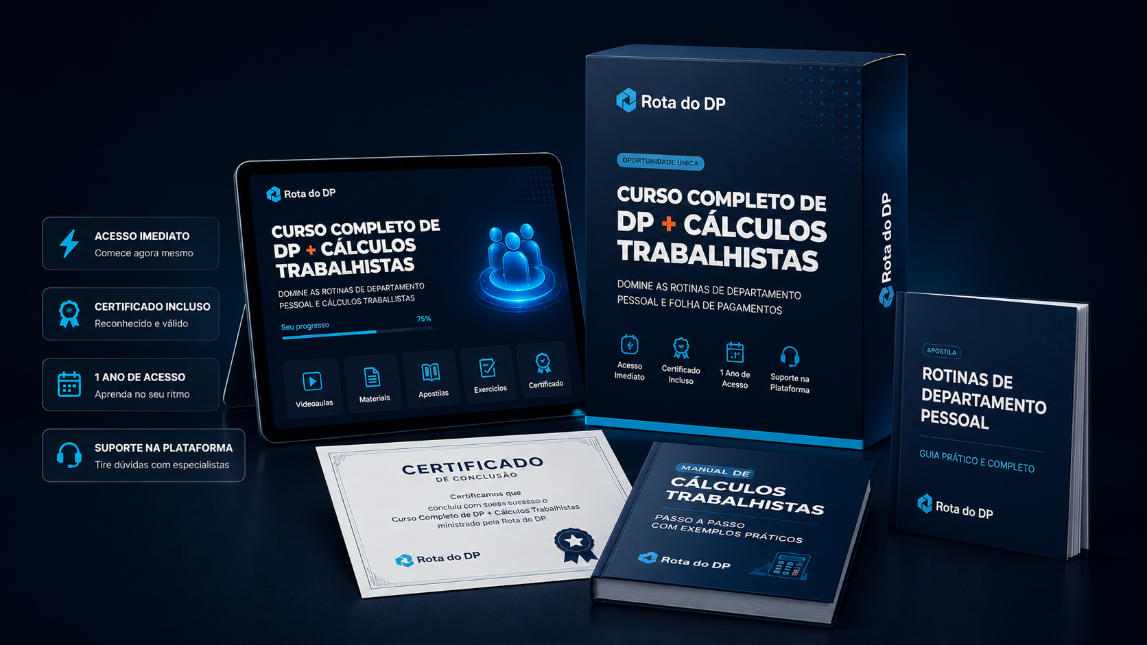 Mockup Curso Rota do DP